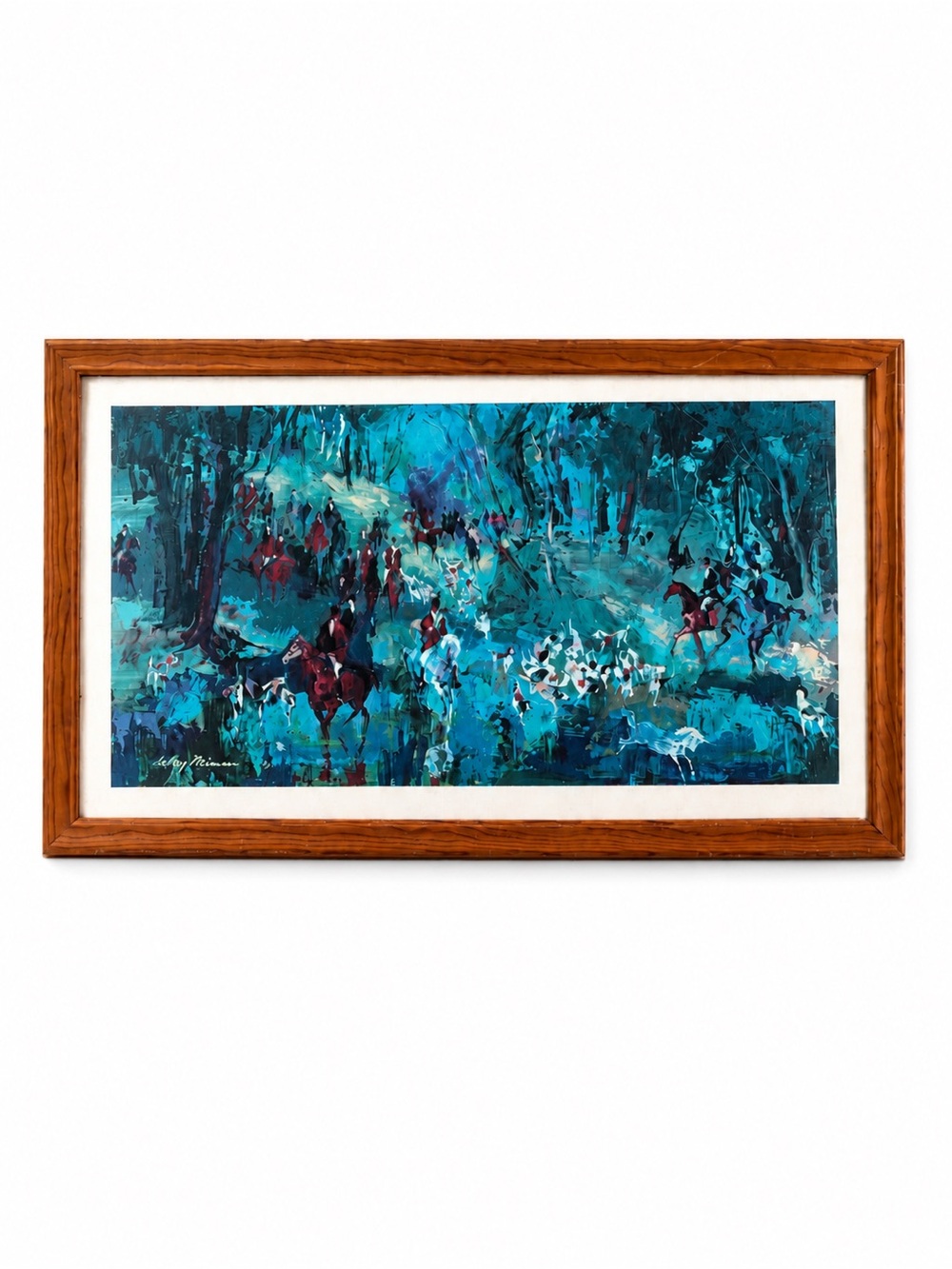 1967 “The Hunt of the Unicorn” painted by LeRoy Neiman | Canvas Lithograph